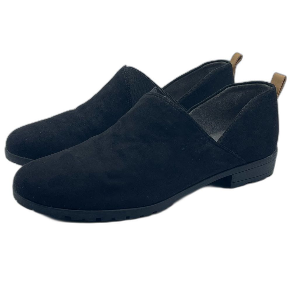 Dr Scholl's Retrograde Loafer Comfort Shoe 9.5M Black Fabric Upper Slip On